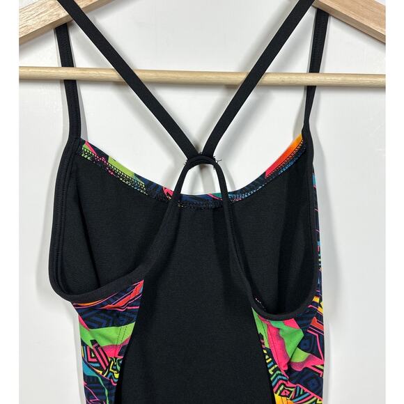 TYR Women's Ardent Diamondfit One Piece Performance Swimsuit Neon Colors Size 32 - Picture 5 of 9